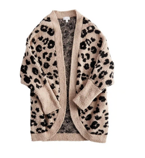 Mud Pie Shylah Leopard Cocoon Cardigan - Eden Lifestyle