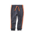 Tea Collection, Baby Boy Apparel - Pants,  Side Stripe Baby Joggers - Coal