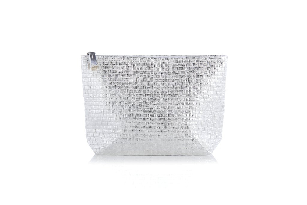 Shiraleah, Accessories - Handbags,  Silver Basketweave Pouch