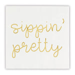 Eden Lifestyle, Home - Serving,  COCKTAIL NAPKIN - SIPPIN' PRETTY