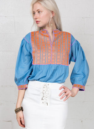 Sister Mary, Women - Shirts & Tops,  Sandra Blue Top