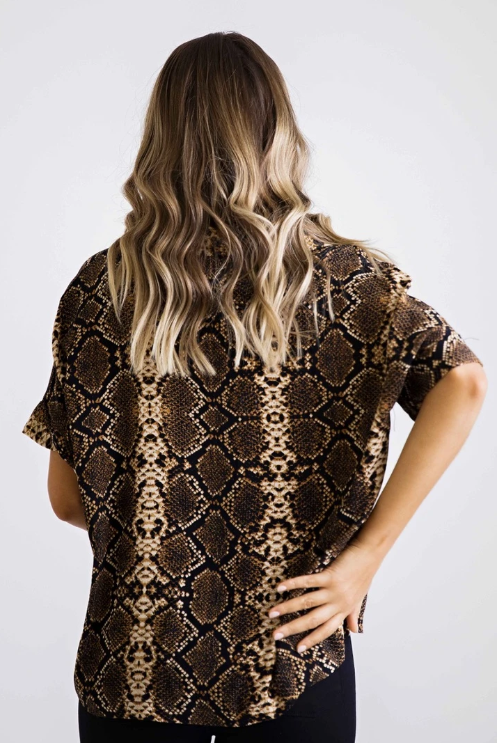 Karlie, Women - Shirts & Tops,  Snake Collar Top