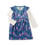 Tea Collection, Baby Girl Apparel - Dresses,  Snowdrop Baby Button Neck Dress