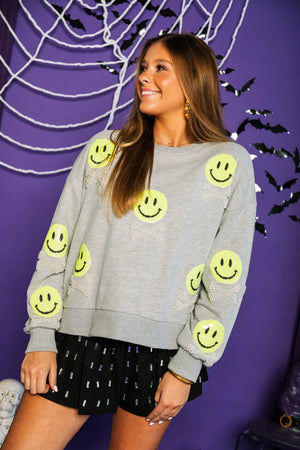 Smiley Crossbones Sweatshirt - Eden Lifestyle