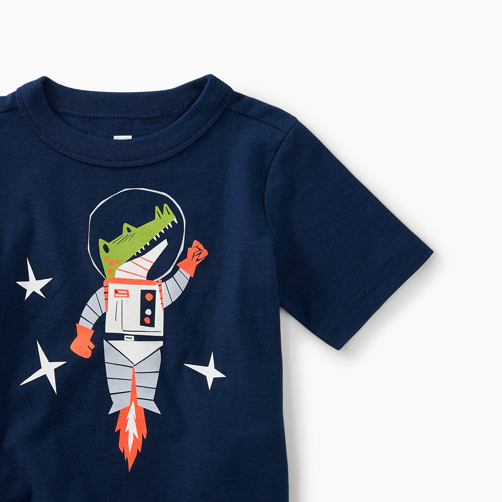 Tea Collection, Baby Boy Apparel - Tees,  Space Crocodile Graphic Tee