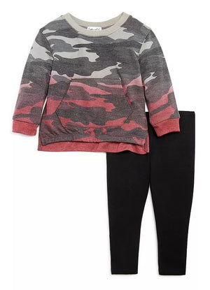 Splendid, Girl - Shirts & Tops,  Splendid Dip-Dyed Camo Top and Legging Set