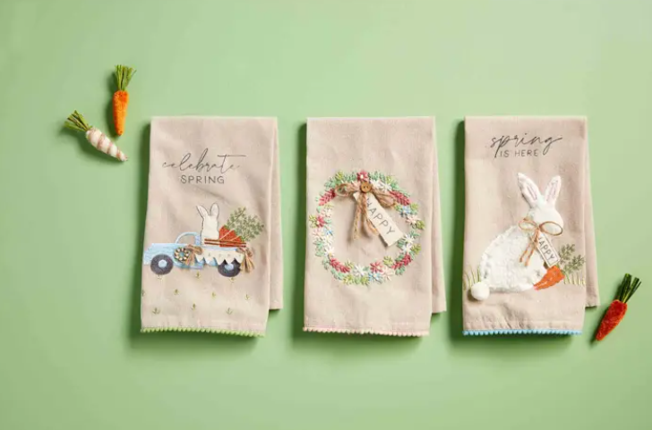 Spring is Here Bunny Hand Towel - Eden Lifestyle