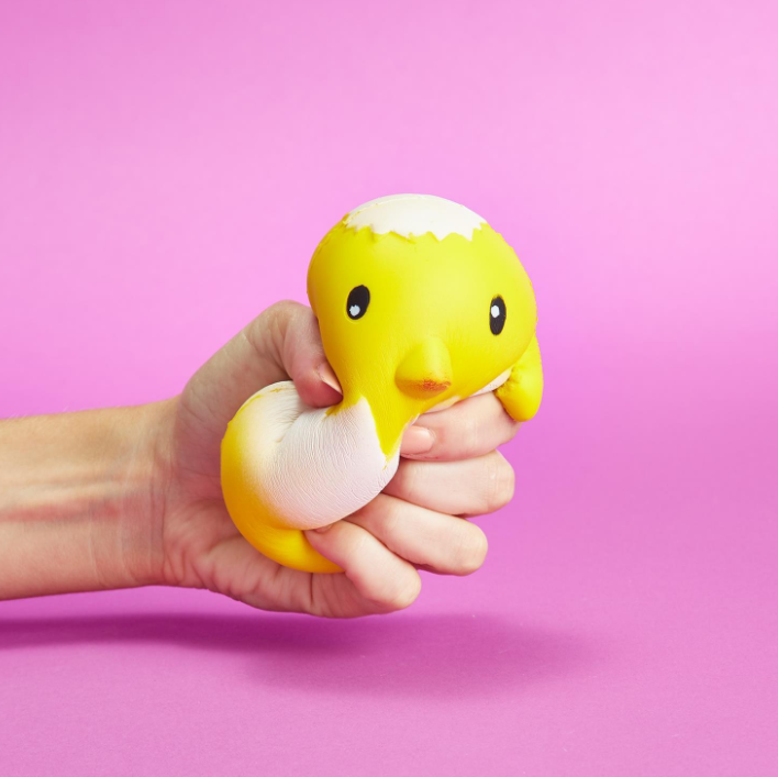 Two's Company, Gifts - Kids Misc,  Spring Chick Marshmallow Squeeze Toy