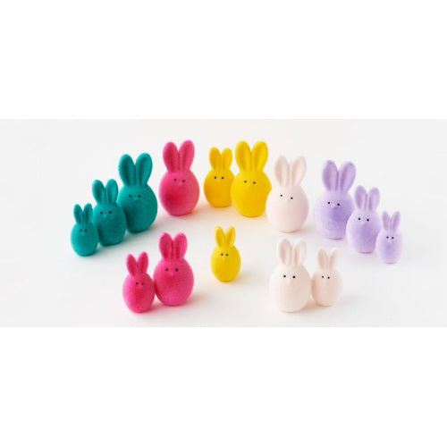 Flocked Bunny Egg - Eden Lifestyle
