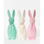 Flocked Pastel Button Nose Bunny Large (Assorted Colors) - Eden Lifestyle