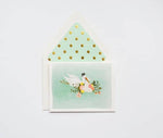 Stork Blue Baby Greeting Card - Eden Lifestyle