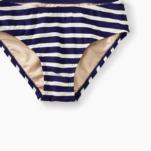 Tea Collection, Girl - Swimwear,  Striped Bikini Bottom - Twilight Tonal