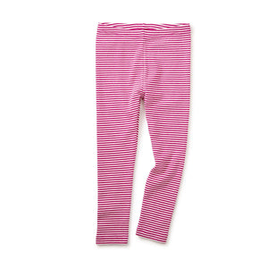 Tea Collection, Baby Girl Apparel - Leggings,  Striped Baby Leggings - Shocking Fuschia