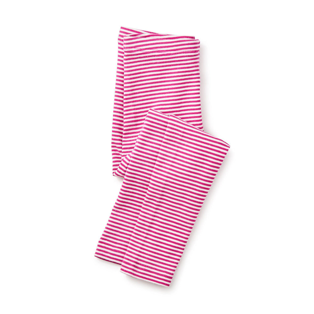 Tea Collection, Baby Girl Apparel - Leggings,  Striped Baby Leggings - Shocking Fuschia