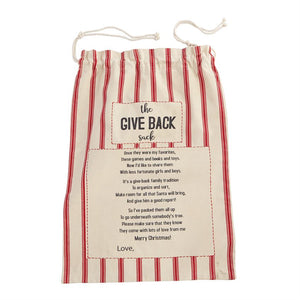 Mud Pie, Home - Decorations,  Mud Pie - Christmas Give Back Sack