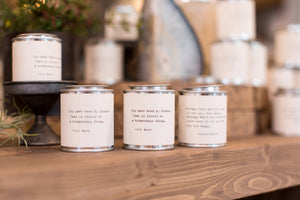 Shine Travel Candles - pick from 14 quotes - Eden Lifestyle
