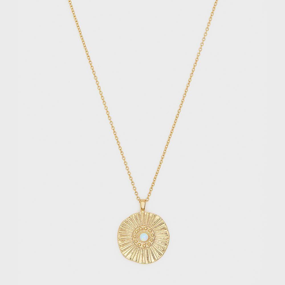 Gorjana sunburst coin on sale necklace