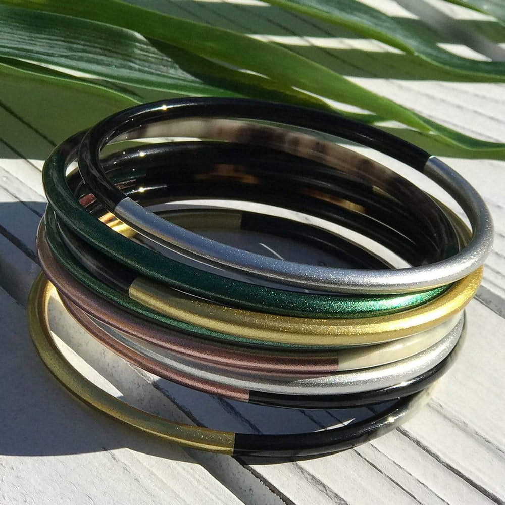 Metallic Horn Bangle Set - Eden Lifestyle