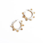 Natural Bead Hoops - Eden Lifestyle