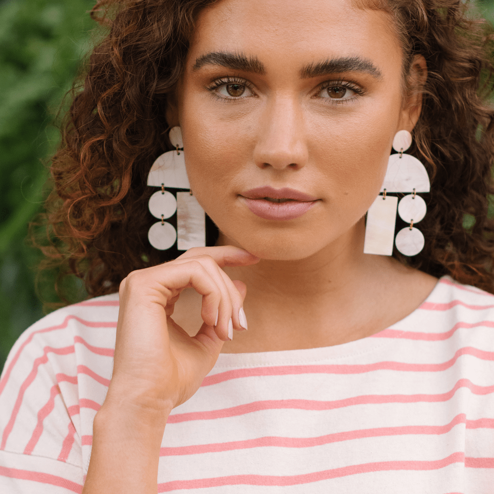 Natural Horn Mobile Earrings - Eden Lifestyle