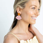 Sunset Blush Tile Earrings - Eden Lifestyle