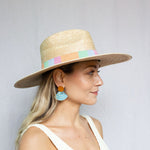 Turquoise Sunset Tile Earrings - Eden Lifestyle