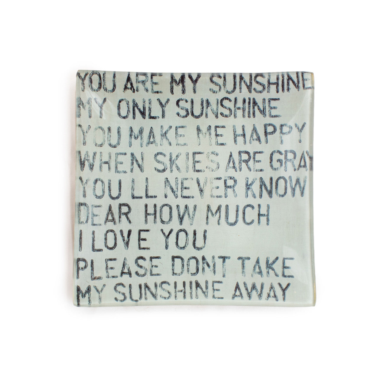 Square Decoupage Plate - Eden Lifestyle