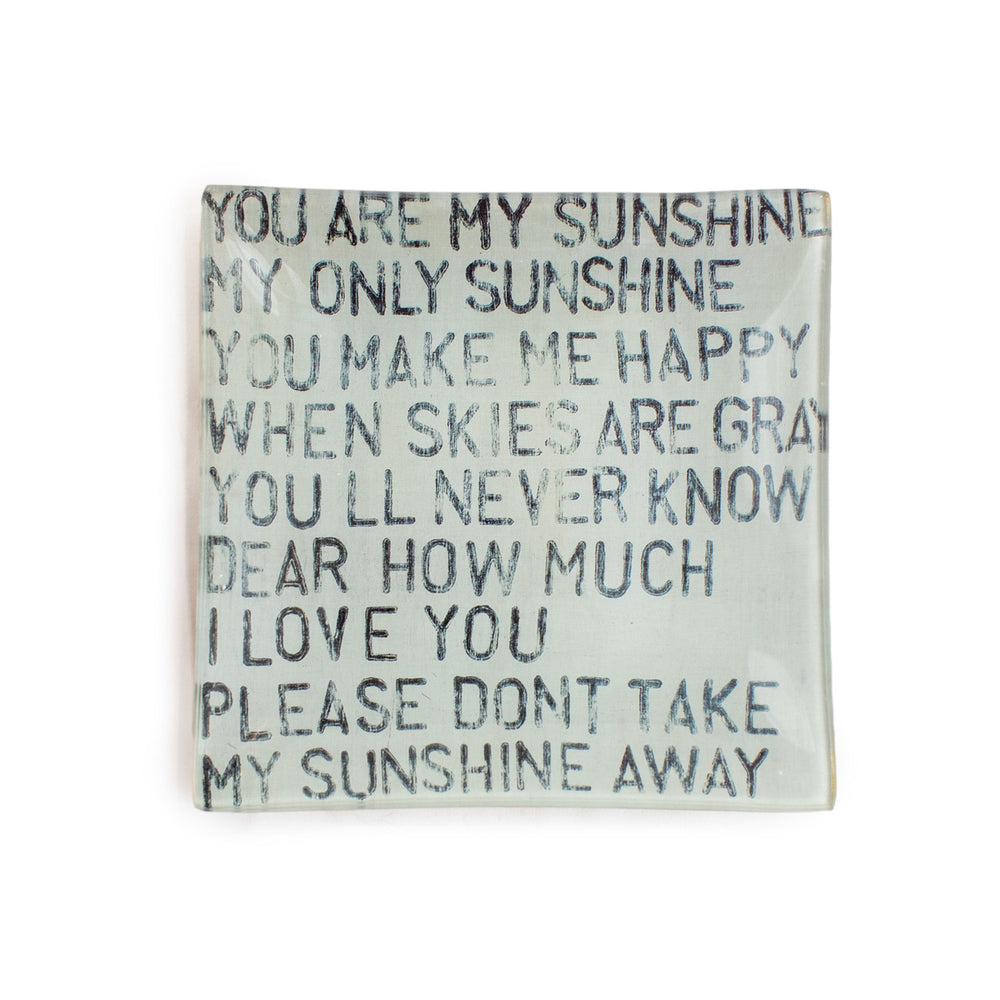 Square Decoupage Plate - Eden Lifestyle