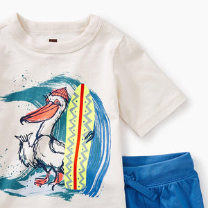 Tea Collection, Baby Boy Apparel - Outfit Sets,  Surfing Pelican Outfit