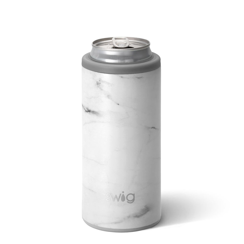 Swig, Home - Drinkware,  Swig Matte Marble Skinny Can Cooler (12oz)