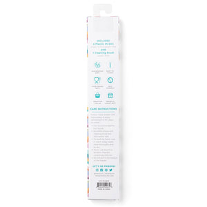 Swig Sand Art + Hydrangea Reusable Straw Set (Tall) - Eden Lifestyle