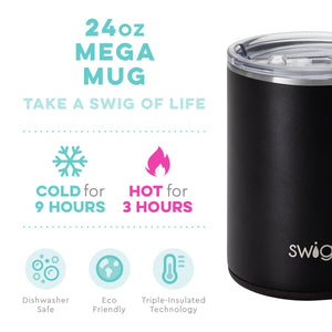 Swig, Home - Drinkware,  Swig Matte Black Mega Mug (24oz)