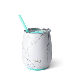 Swig, Home - Drinkware,  Swig 14oz Stemless Wine Cup w/ Straw