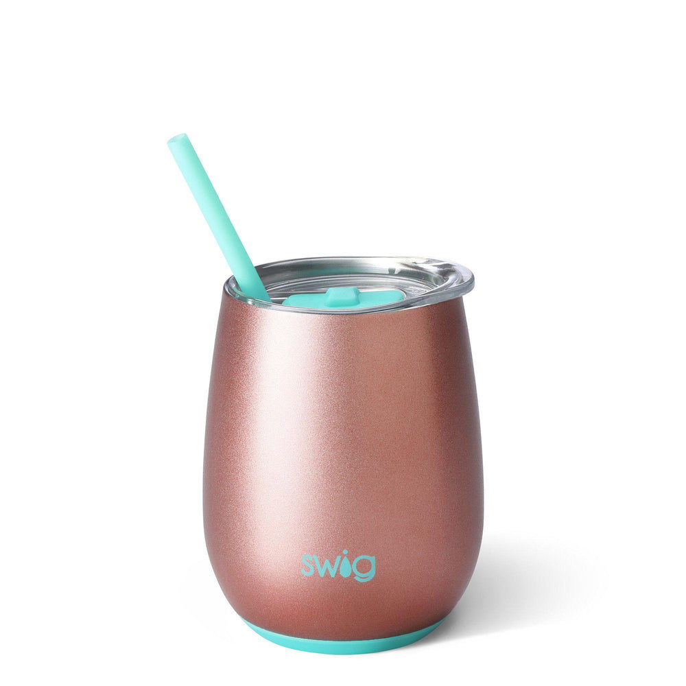 Swig, Home - Drinkware,  Swig 14oz Stemless Wine Cup w/ Straw