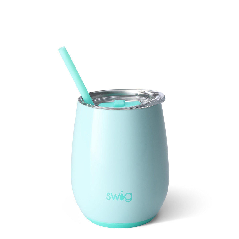 Swig, Home - Drinkware,  Swig 14oz Stemless Wine Cup w/ Straw