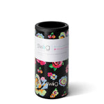 Swig, Home - Drinkware,  Swig Fleur Noir Skinny Can Cooler (12oz)