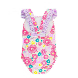 Ruffle Butts, Baby Girl Apparel - Swimwear,  Blooming Buttercup Ruffle Strap