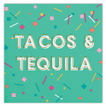 Tacos and Tequila Foil Beverage Napkins - Eden Lifestyle