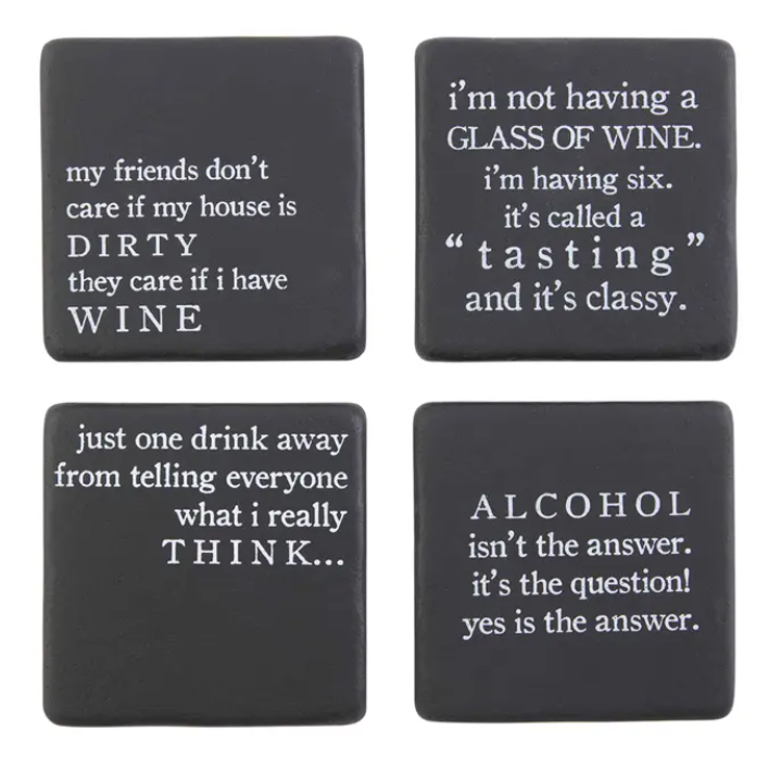 Mud Pie Funny Coasters - Eden Lifestyle