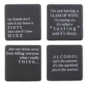 Mud Pie Funny Coasters - Eden Lifestyle