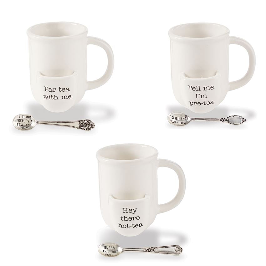 Mud Pie, Home - Serving,  Mud Pie - Tea Pouch Mug Set