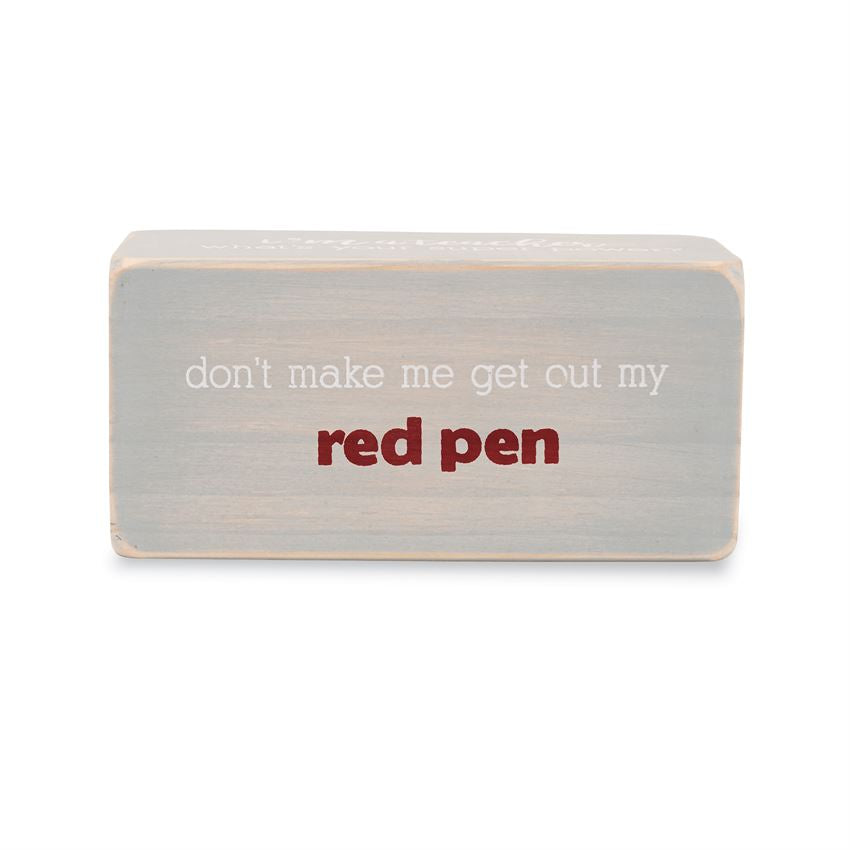 Mud Pie, Home - Decorations,  Inspire Teacher Sentiment Blocks