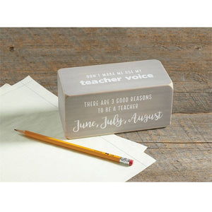 Mud Pie, Home - Decorations,  Inspire Teacher Sentiment Blocks