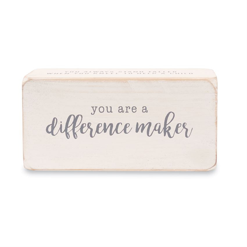 Mud Pie, Home - Decorations,  Inspire Teacher Sentiment Blocks