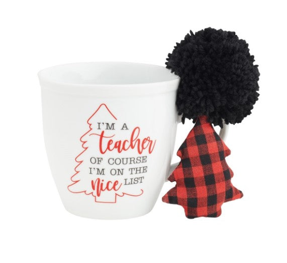 Eden Lifestyle, Home - Drinkware,  Teacher Nice List Mug and Ornament