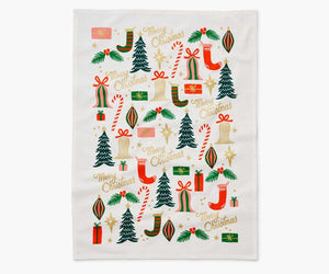 Rifle Paper Co Deck the Halls Tea Towel - Eden Lifestyle