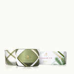 Frasier Fir Frosted Plaid Candle Set - Eden Lifestyle