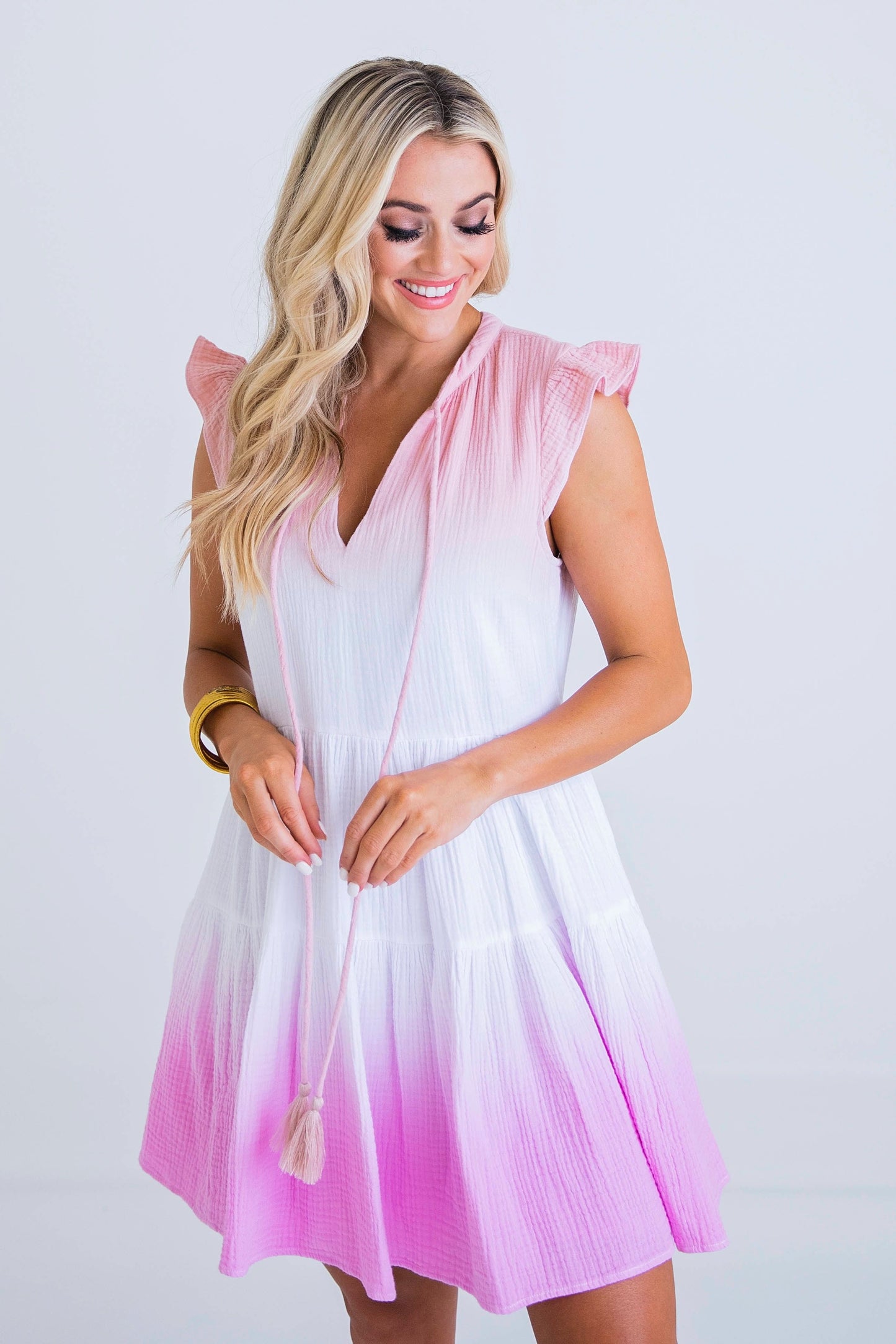 Tie Dye Gauze Dress - Eden Lifestyle