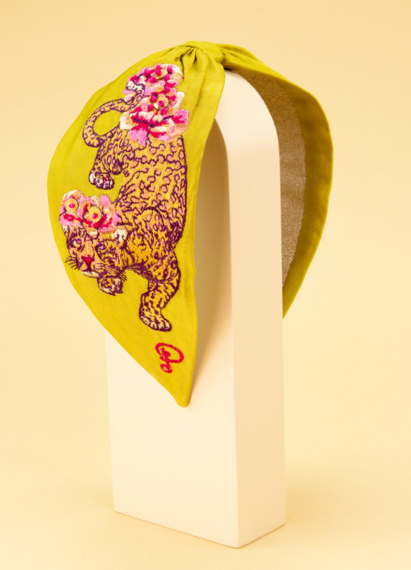 Embroidered Leopard Headband - Eden Lifestyle