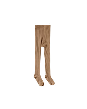 Rylee and Cru, Accessories - Tights,  Rylee & Cru Solid Ribbed Tights Caramel